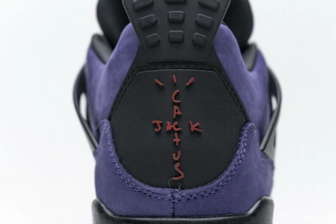 Air AJ4-766302 Scott x Purple Retro 4 Jordan Travis 0515